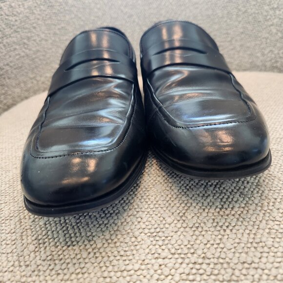 To Boot New York 1929 Adam Derrick Penny Loafers Black Leather - 10.5M main image 8